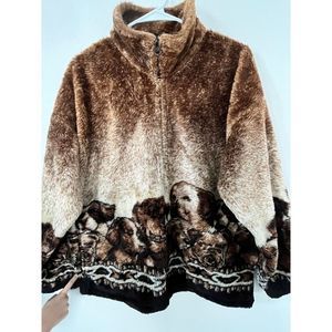 Vintage puppies sherpa jacket size M-L